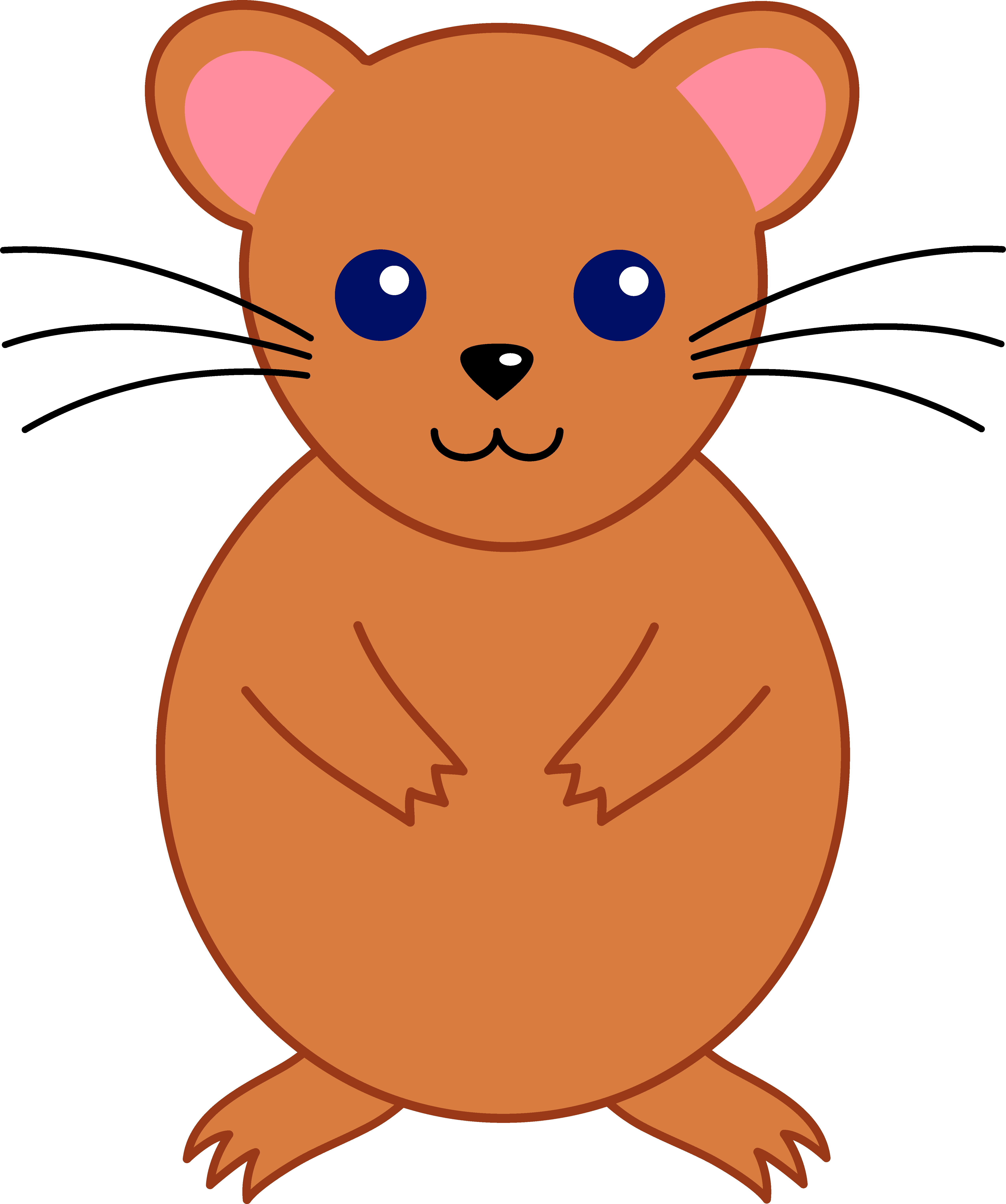 Dog And Cat Pet Clipart - Hamster Clipart (5097x6103)