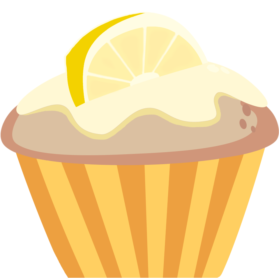 Muffin Clipart Lemon Cupcake - Cupcake (1024x1019)