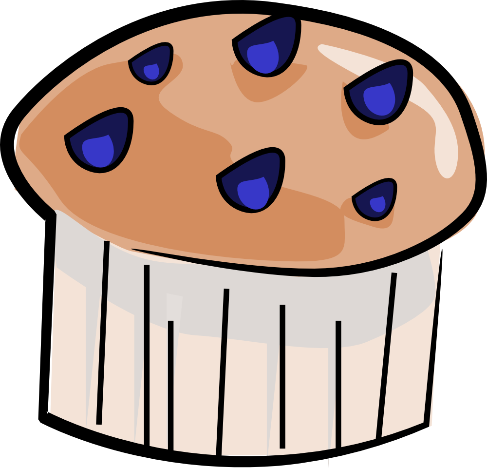 Cartoon Muffin Clipart - Clip Art Muffin (1000x960)