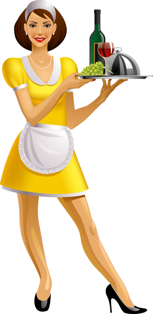 Waitress Png - Официантка Пнг (499x1024)
