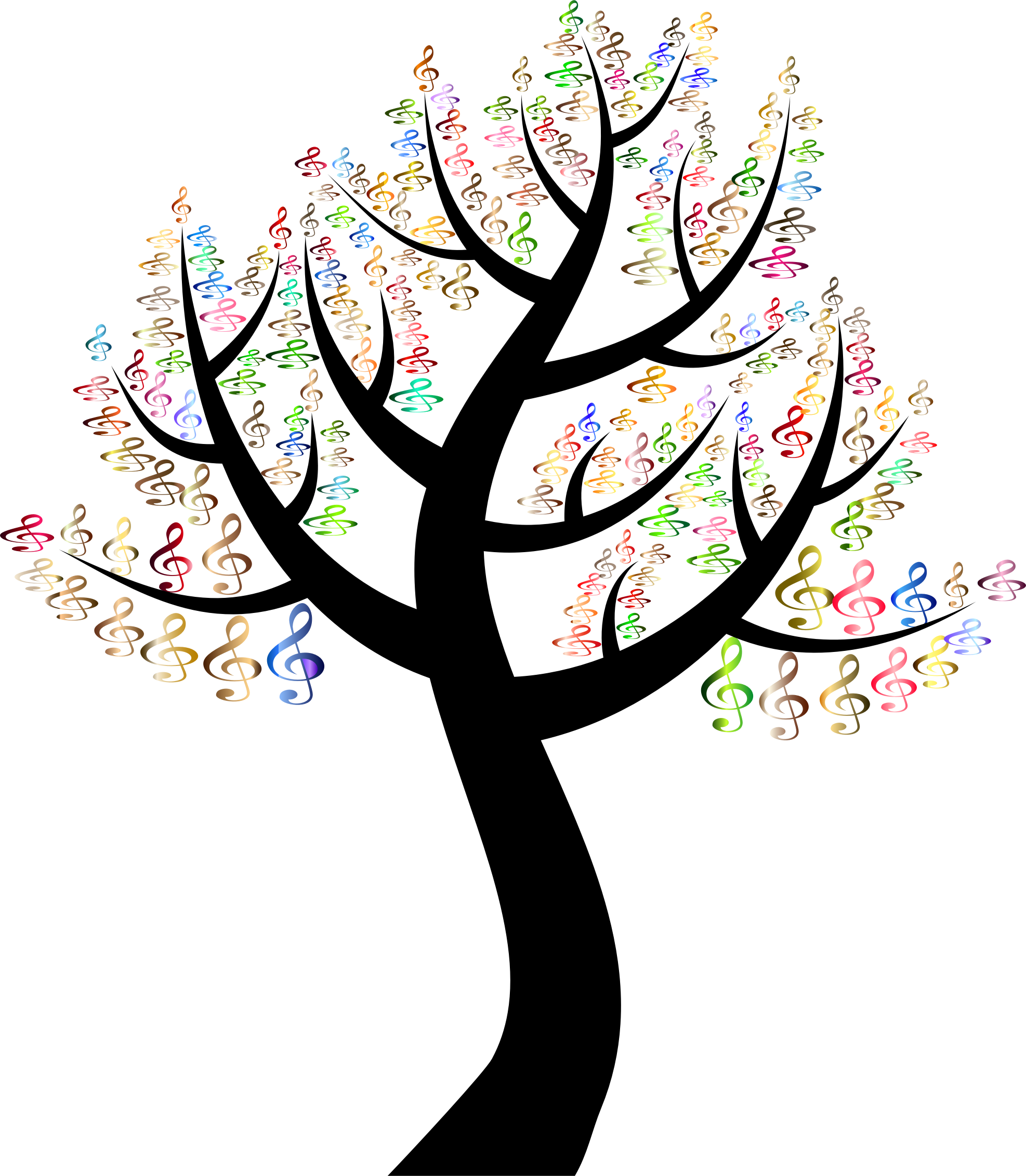 Big Image - Arvores Coloridas Vetor Png (1974x2262)