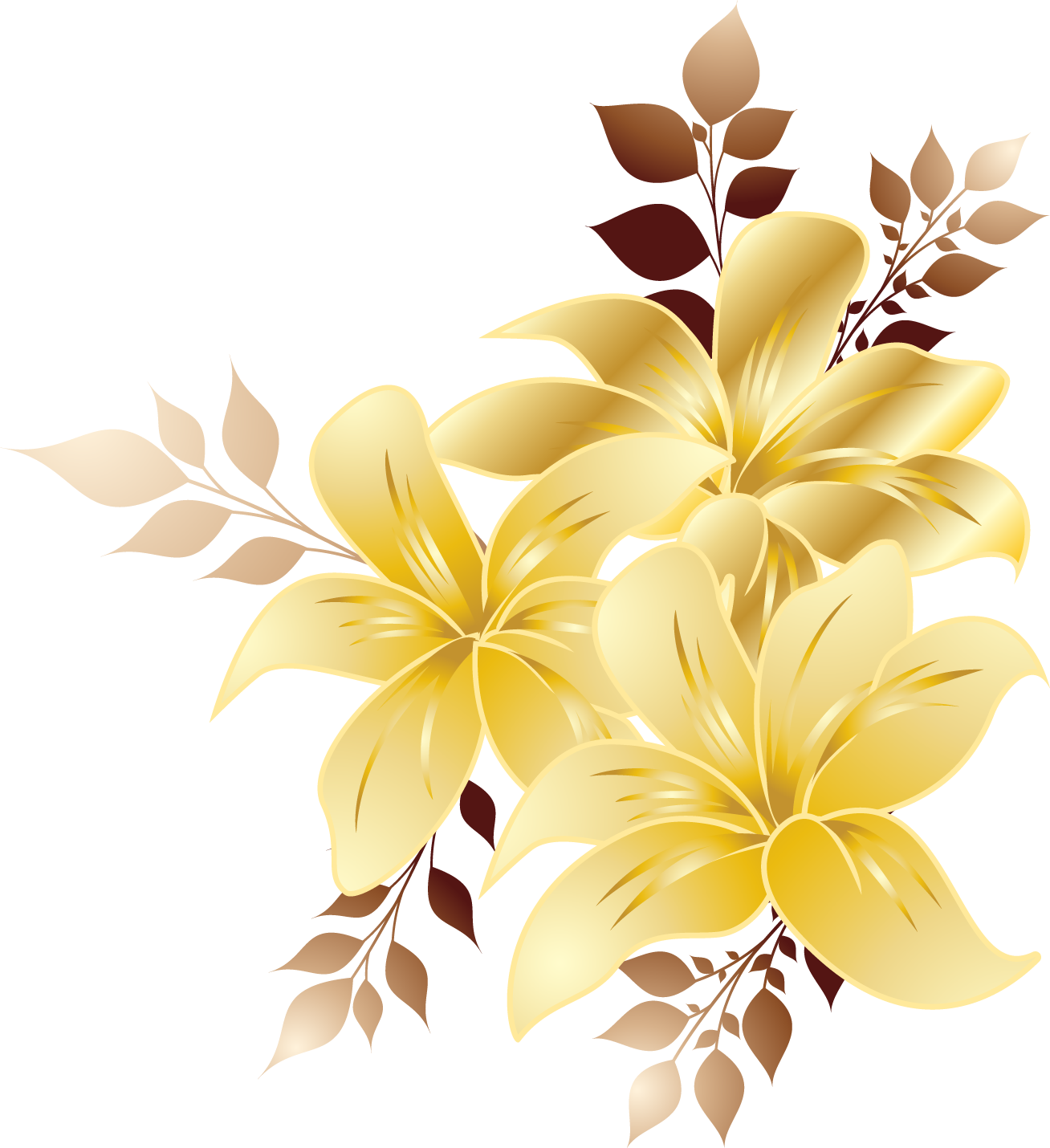 Natali На - Blue Flower Corner Border Png (1308x1430)