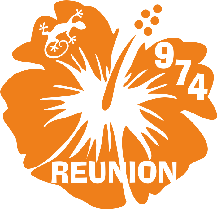 Stickers Réunion Hibiscus 974 - Hibiscus (700x700)