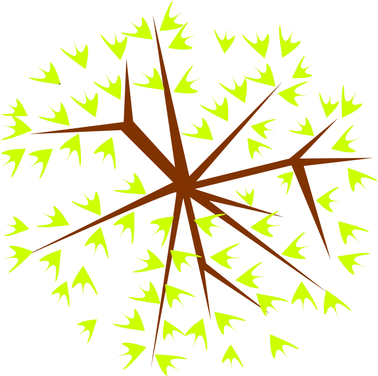 Cartoon Cherry Blossom Tree - Portable Network Graphics (800x800)