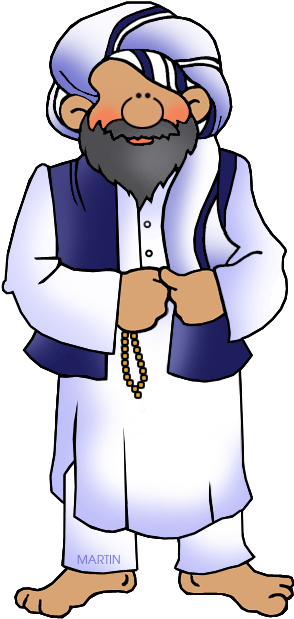 Afghanistan Man - Sunni Muslim Clipart (339x648)