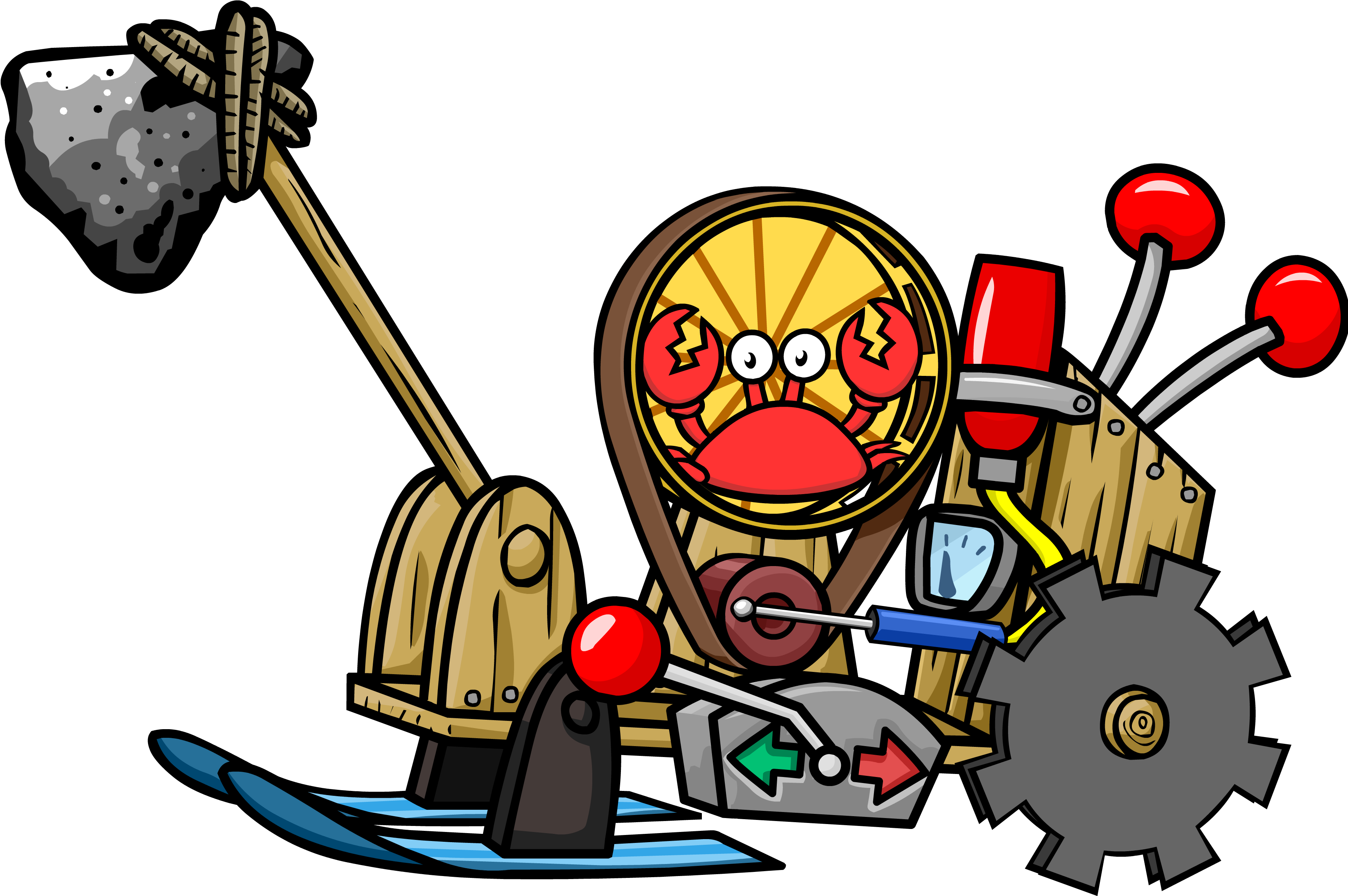 Mechanical Woodchopper - Gary Club Penguin Invention (3960x2440)