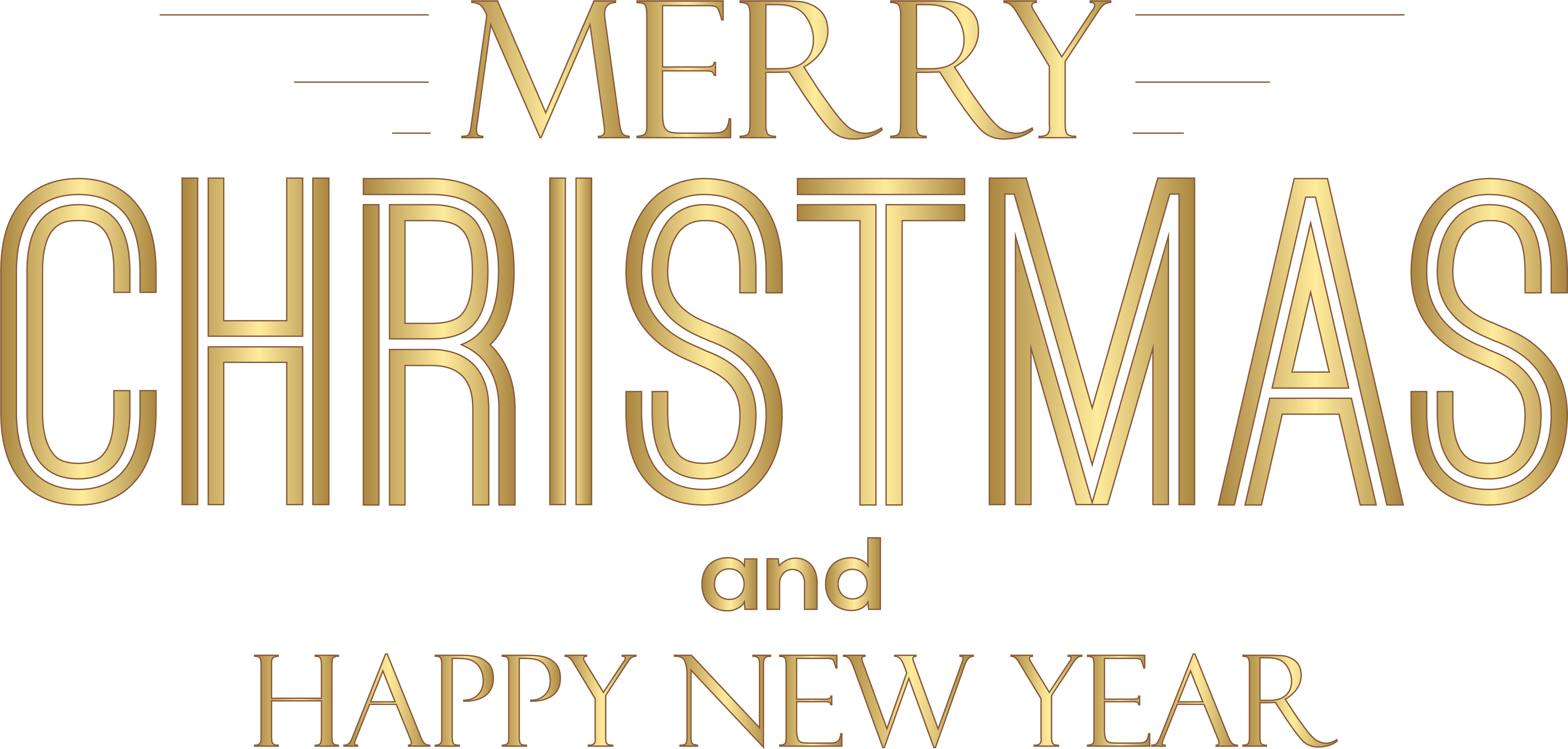 Merry Christmas And Happy New Year Text Png Clip Art - Merry Christmas Text Png (8000x3925)