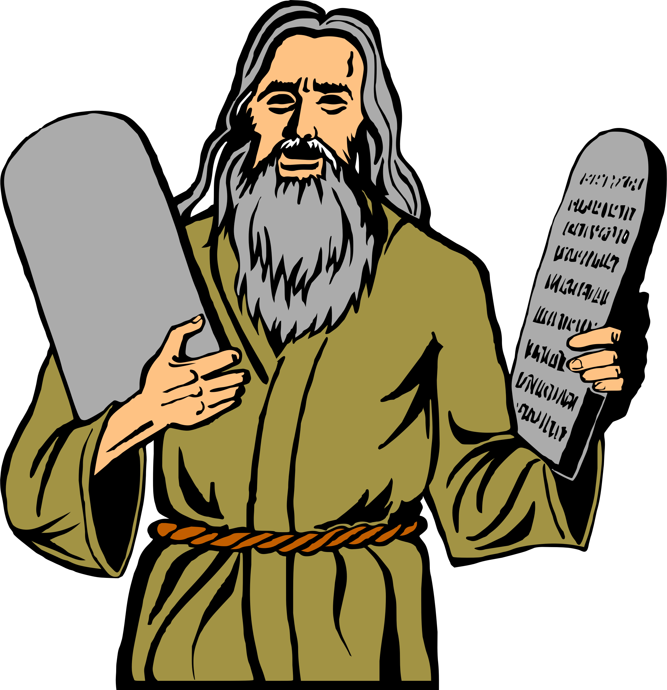 Big Image - Moses 10 Commandments Clipart (2320x2400)