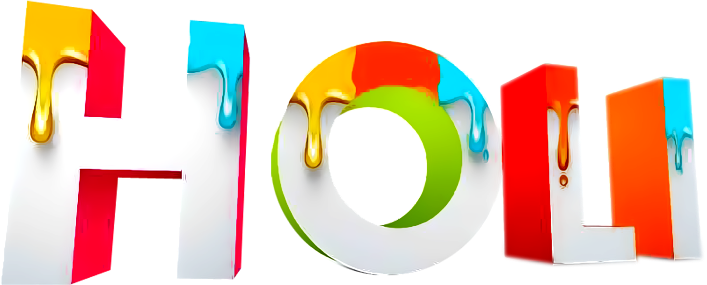 Happy Holi 3d Text Png Images Transparent Backgrounds - Happy Holi Wishes Hd (1600x1575)