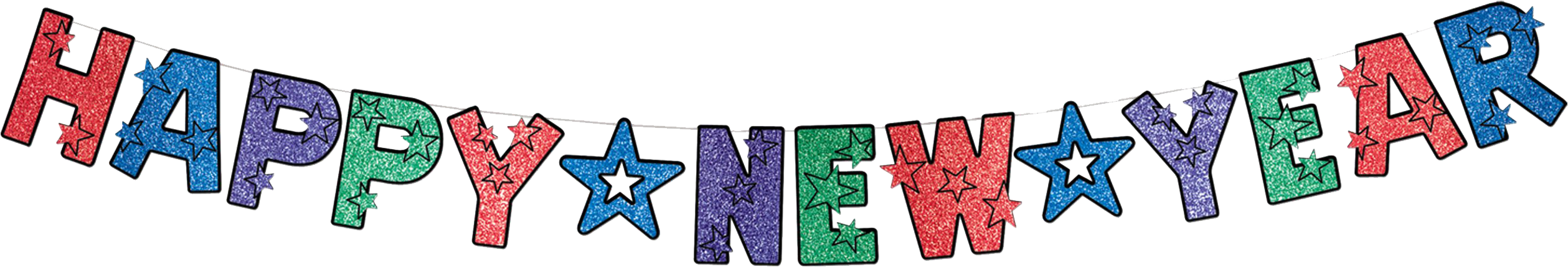 Happy New Year Png Transparent Images - Happy New Year Banner Clip Art (2700x848)