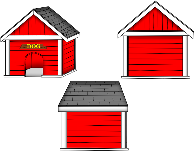 Red Dog House Clipart (720x534) Png Clipart Download