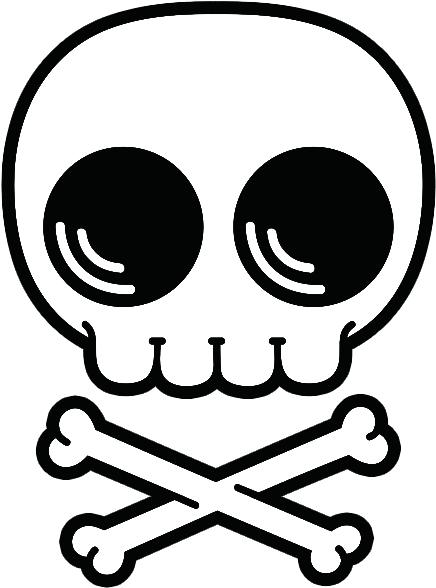Simple Cartoon Skull (618x618)