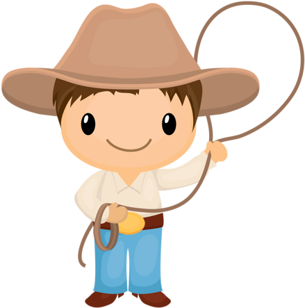 Cowboy E Cowgirl - Vaquero Y Su Caballo Caricaturas (500x500)