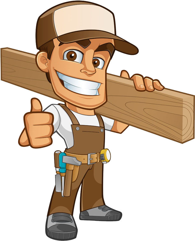 Carpenter Joiner Clip Art - Cartoon Carpenter (1000x1000)