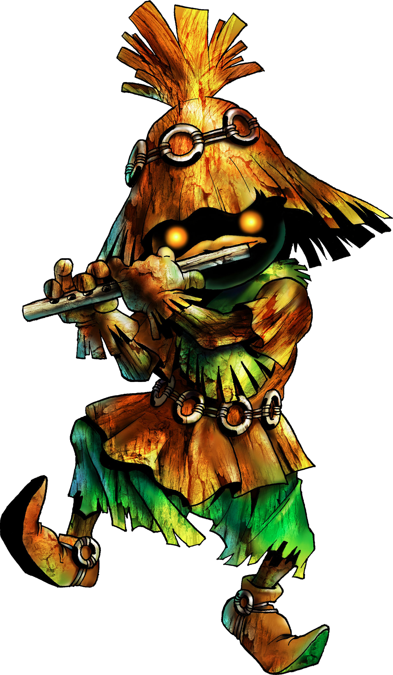 Charming Zelda Clip Art Medium Size - Skull Kids (1367x2345)