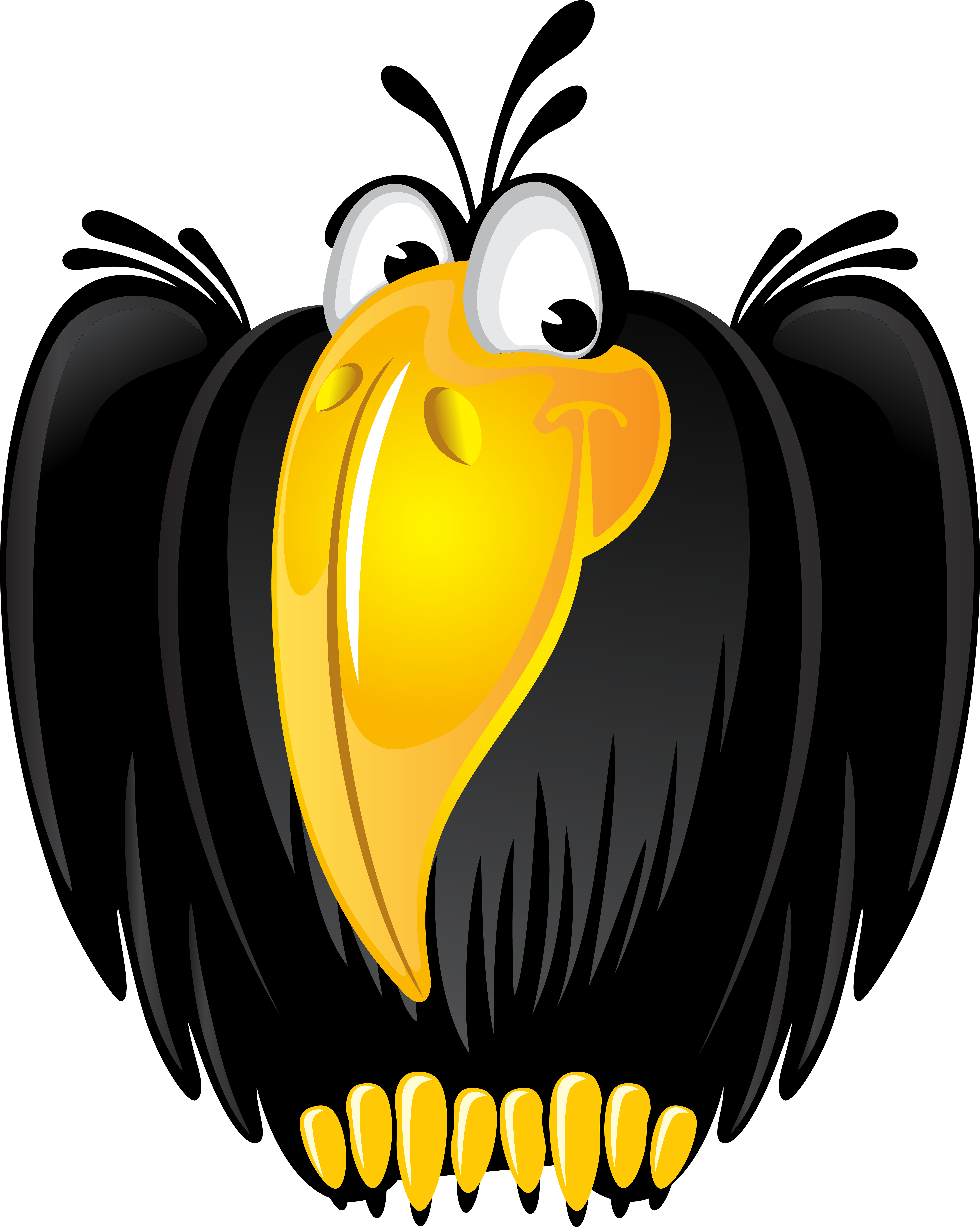 Crow Cartoon Transparent Png Clip Art Image - Crow Cartoon Transparent Png Clip Art Image (6392x8000)