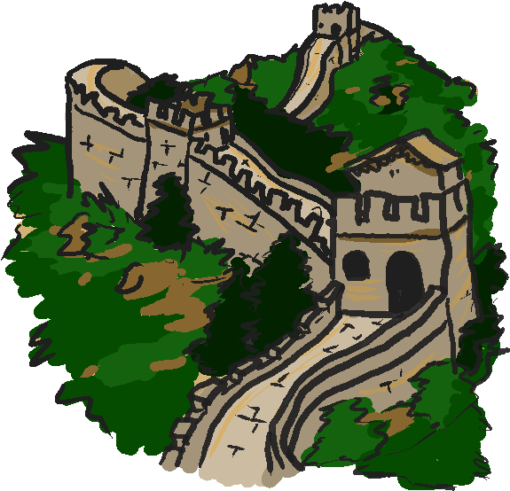 Free To Use Public Domain Ancient Structures Clip Art - Ancient China City Walls Transparent Clipart (600x600)