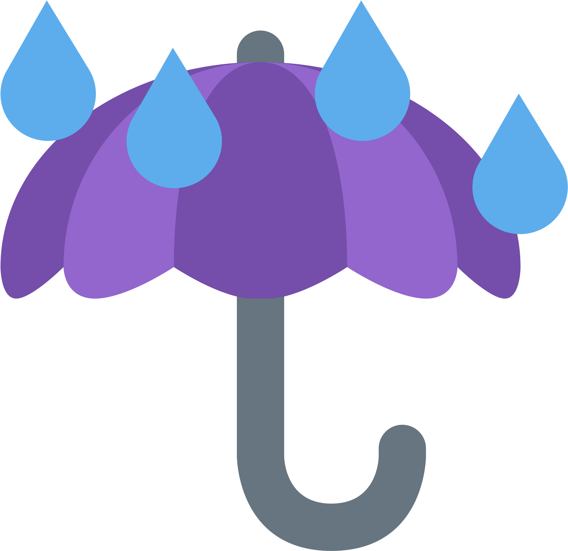 Open - Rain Emoji Png (2000x2000)