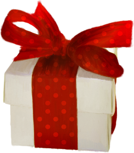 Png Doğum Günleri Kutuları- Tatiller Kutuları, Hediye - Caja De Regalo Con Lazo (437x500)