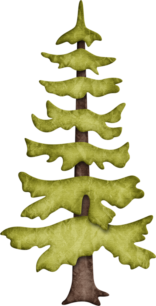 Jss Happycamper Pine Tree 3 - Woodland Trees Clip Art (523x1024)