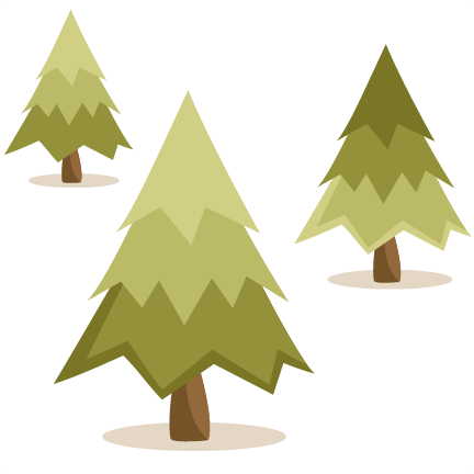 Cute Pine Tree Clipart - Pine Tree Cut File (432x432)