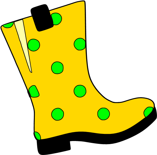 Rain Boot Clipart - Rainboot Clipart (529x520)