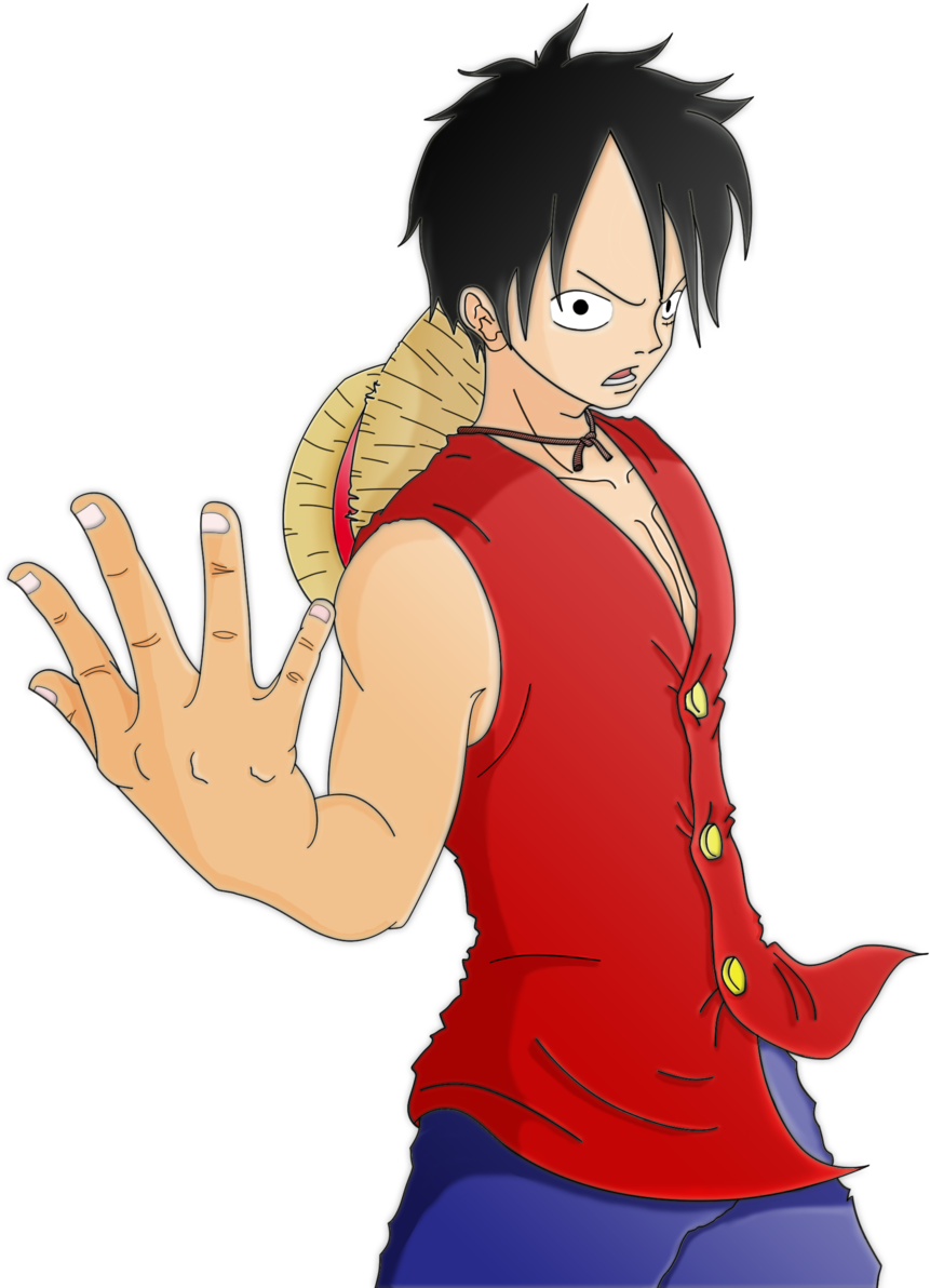One Piece Luffy Come On Tpr By Albikai-d30vgfi - One Piece Monkey D Luffy (900x1212)