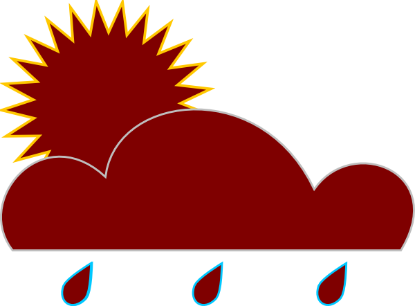 Brown Rain Clip Art - Brown Rain Clip Art (600x442)