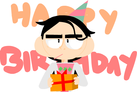 Birthday By Rainy Day Blues - Cartoon (454x304)