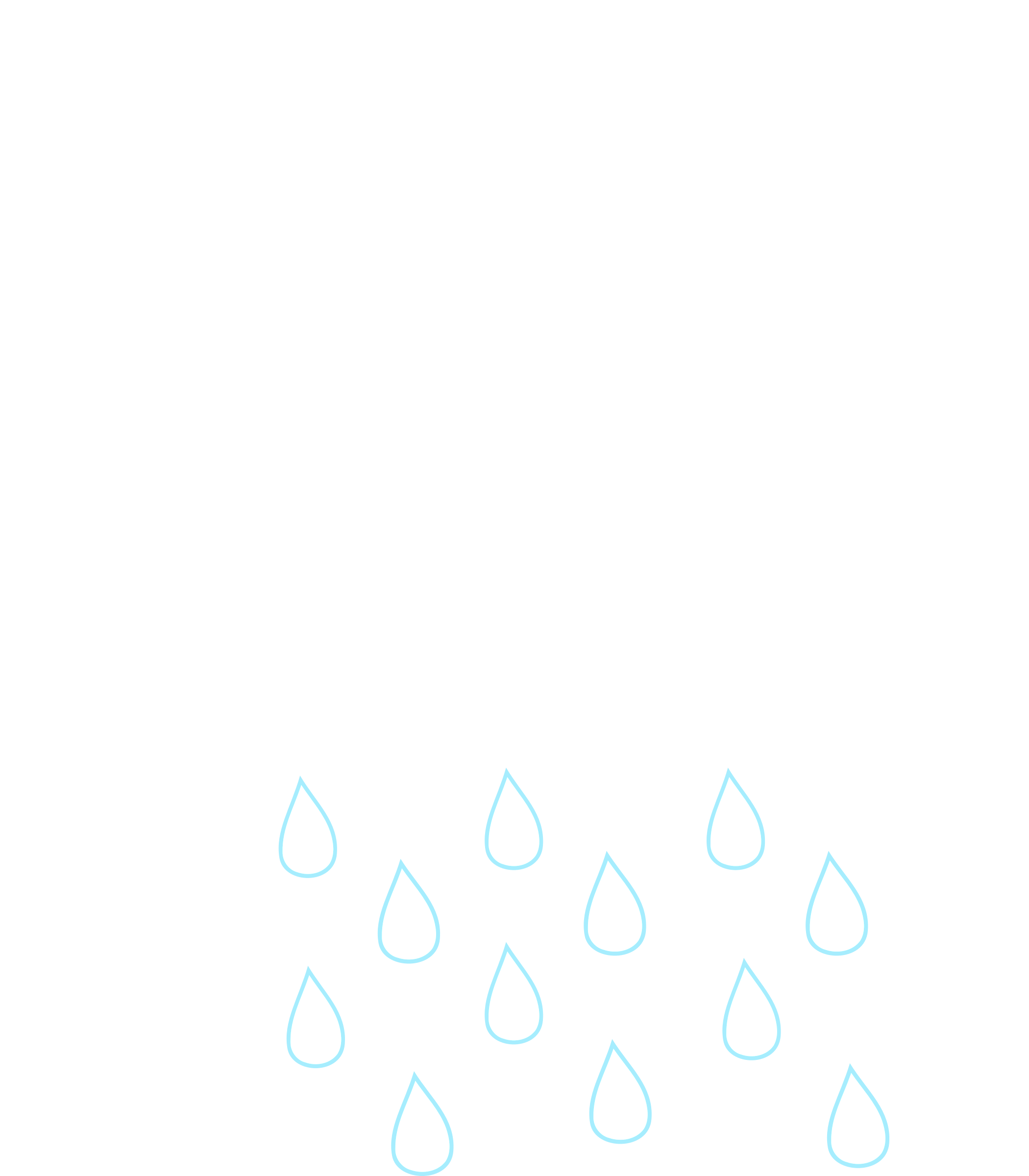 Rainy Day Reminders - Cute Rain Transparent Clipart (2100x2400)