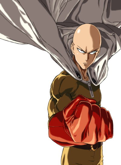 One Punch - One-punch Man Wall Scroll - Hero 4-panel (400x544)