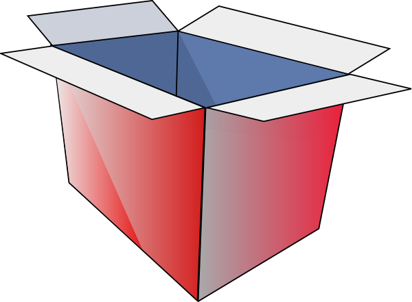 Open Box Cardboard Es Flattened Clip Art Pictures To - Kotak Hadiah Terbuka Png (600x441)