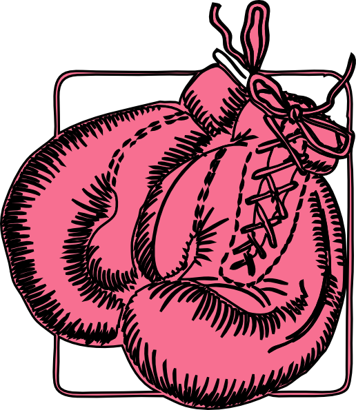 Pink Boxing Gloves Logo (516x595)