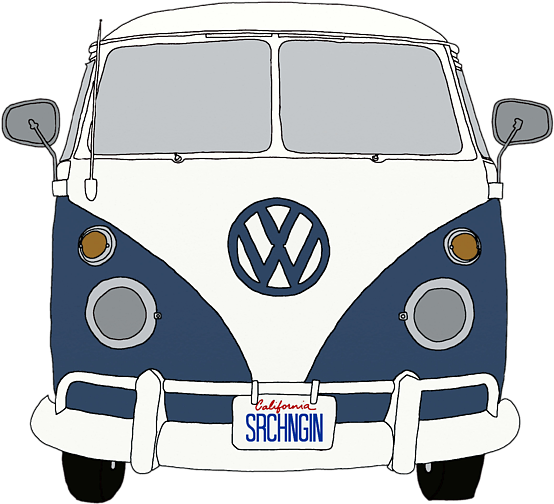 Vw Bus Front End Blue Priscilla Wolfe Transparent - Vw Bus Transparent (600x546)