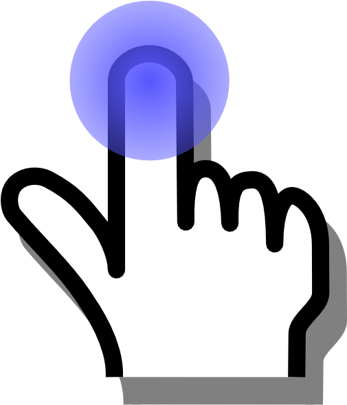 Finger Long Click Clip Art At Clker - Pointing Finger (504x600)