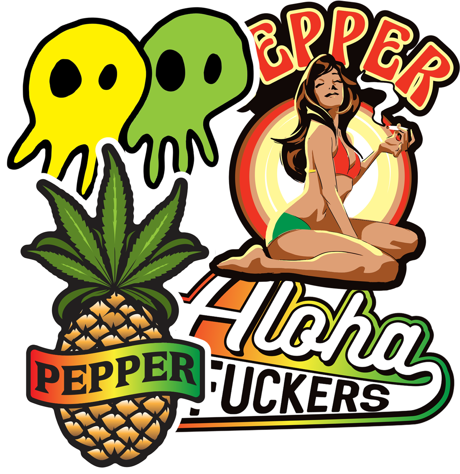 Aloha Sticker Set $12 - Aloha Sticker Set $12 (1600x1600)