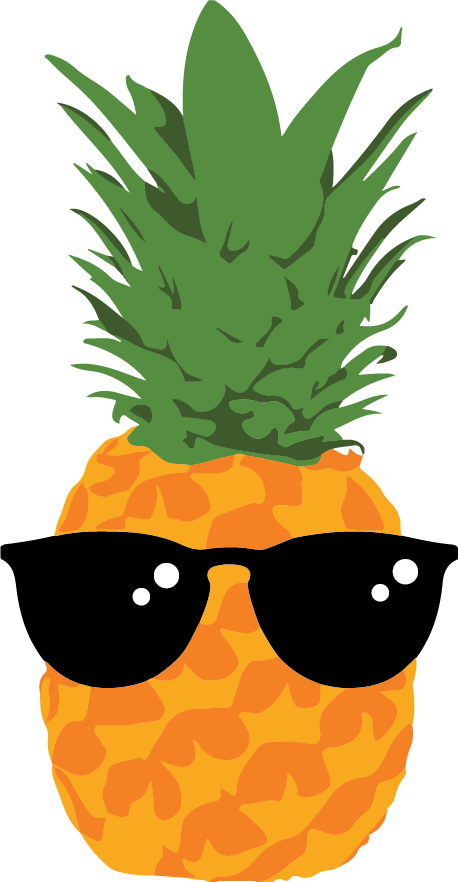 A Fun Feature Of This Event Is The Pineapple Challenge - Pineapple With Sunglasses Clipart (458x882)