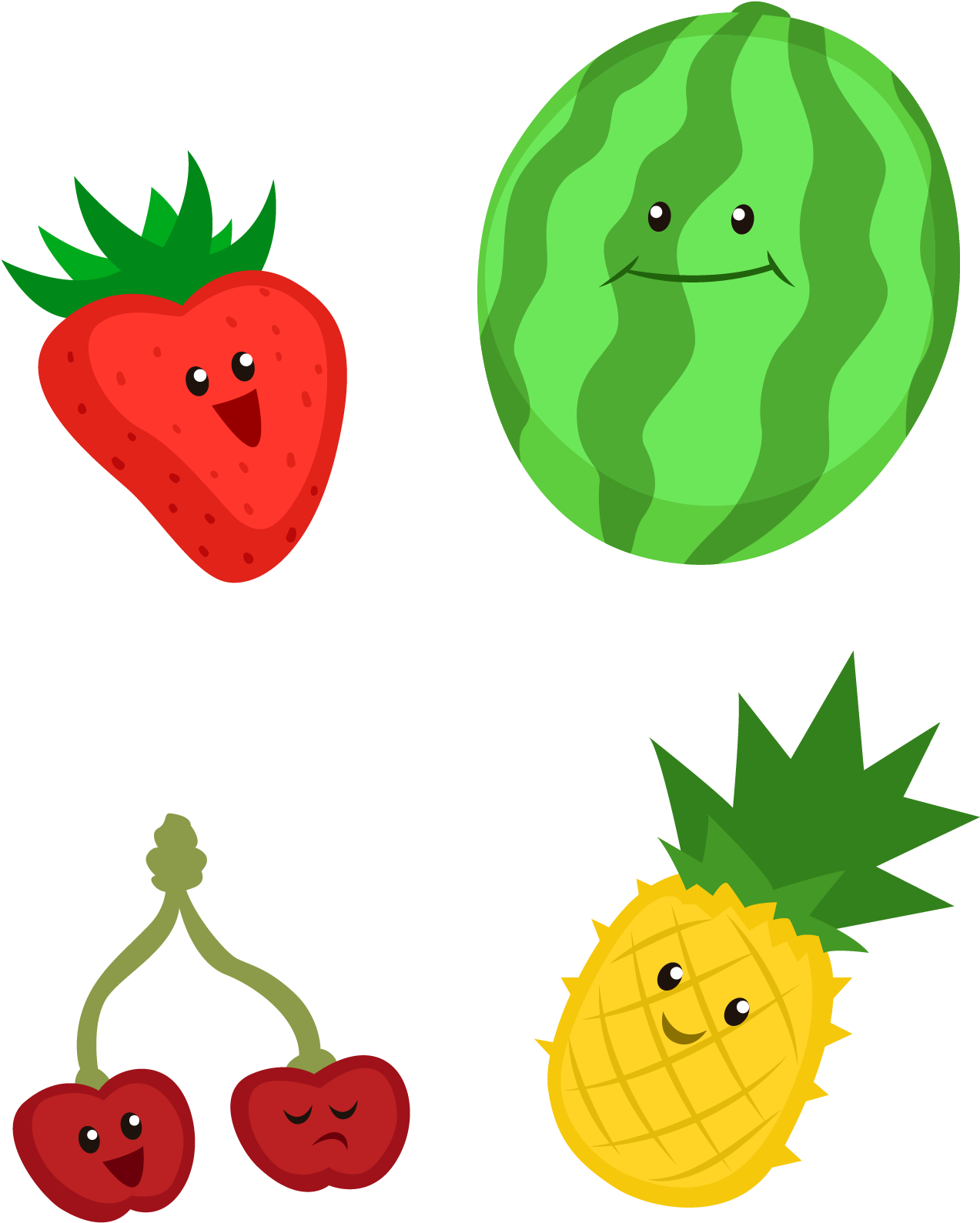 Auglis Fruit Cartoon - 卡通 水果 (1272x1603)