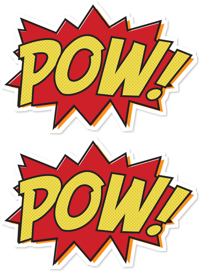 Adesivo Pow De Geek - Bang Pow Gif (962x962)