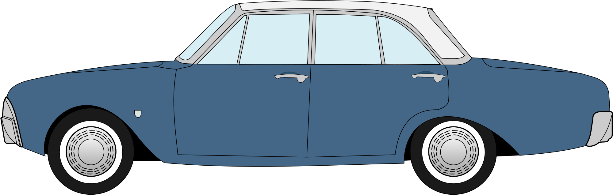 Ford Taunus Side View Png Clipart - Ford Taunus P3 (2048x800)