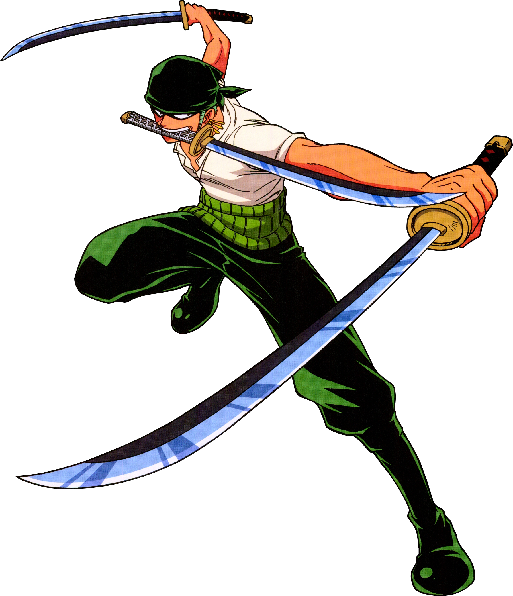 One Piece Roronoa Zoro - One Piece Three Sword Style (1790x2080)