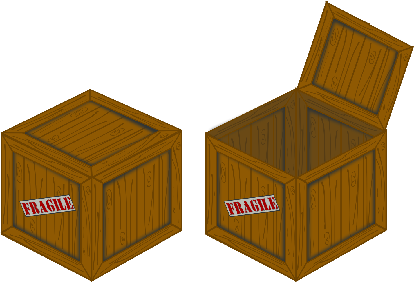 Open Crate Clipart (925x750)