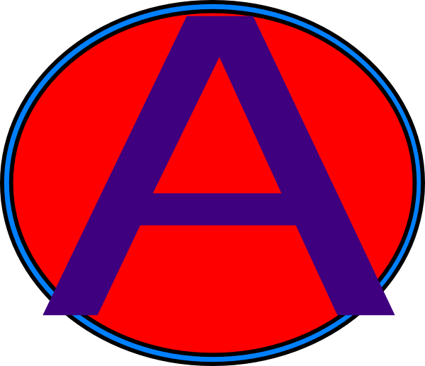 Red Circle With Letter Clip Art At Clker - Seal Of The United States (600x517)