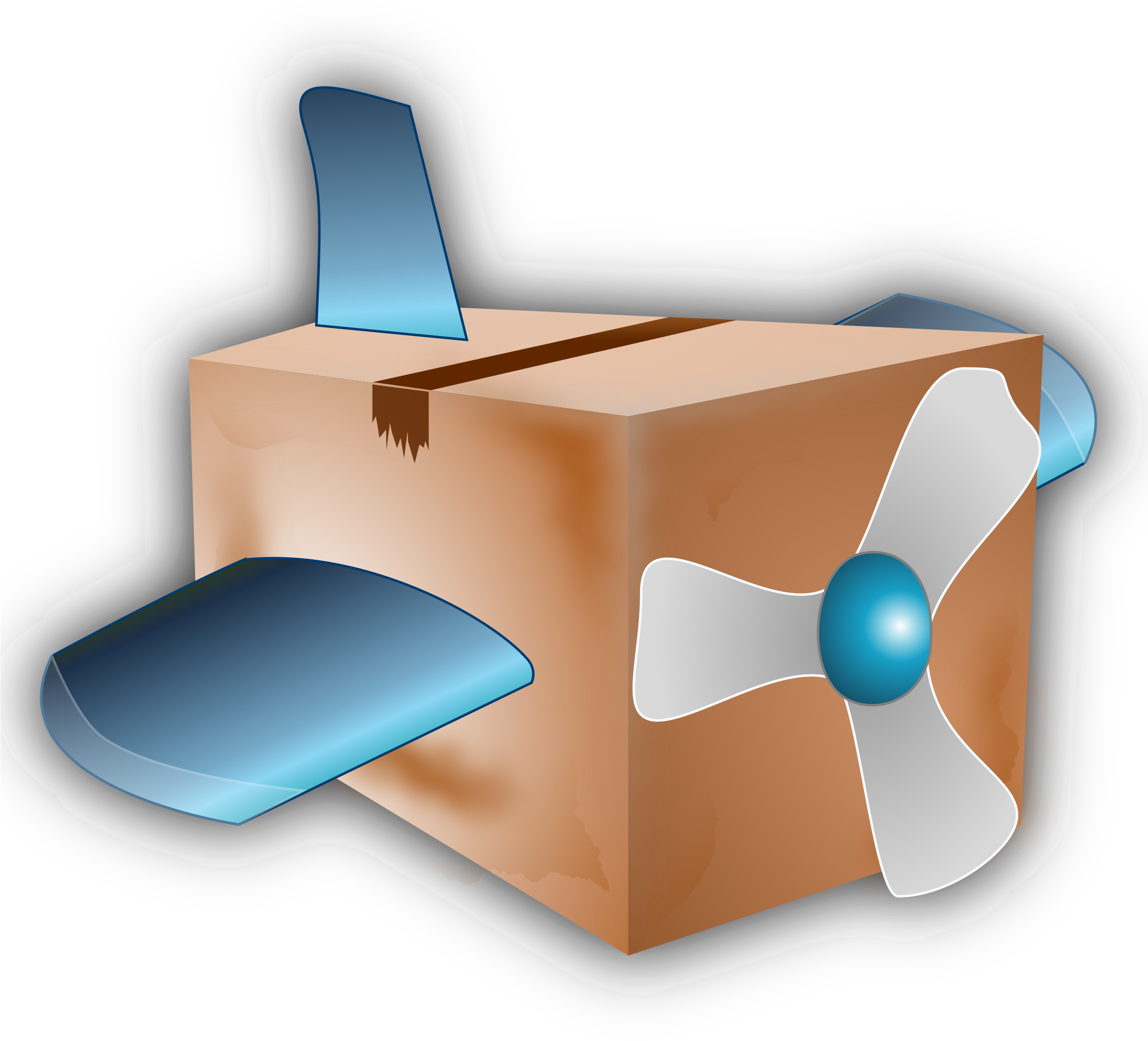 Big Image - Avion Boite De Carton (2400x2400)