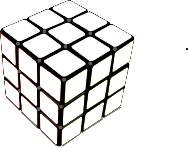 Rubix Cube Black And White (600x472)