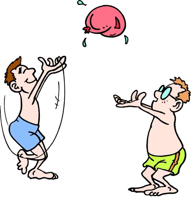 Water Games Clipart - Water Balloon Clip Art (728x750)