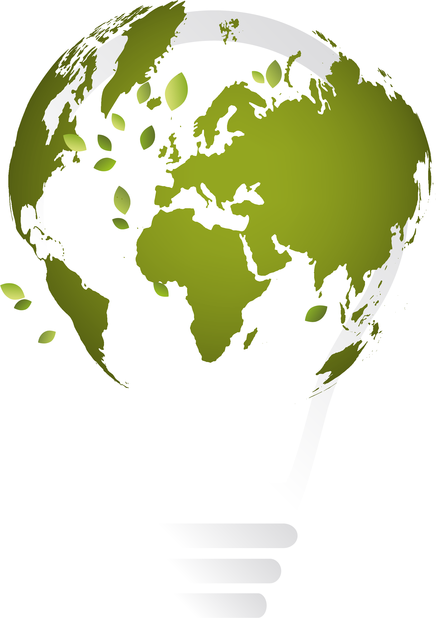 Globe World Map Illustration - Open Book Earth Logo (3751x3751)