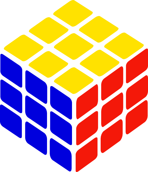 Rubik's Cube Clipart (516x597)