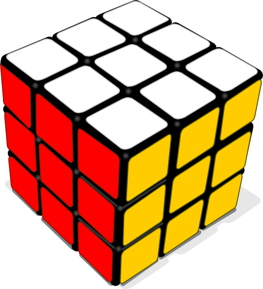 Rubik Cube Game Png Images - Rubik's Cube Transparent Background (540x595)