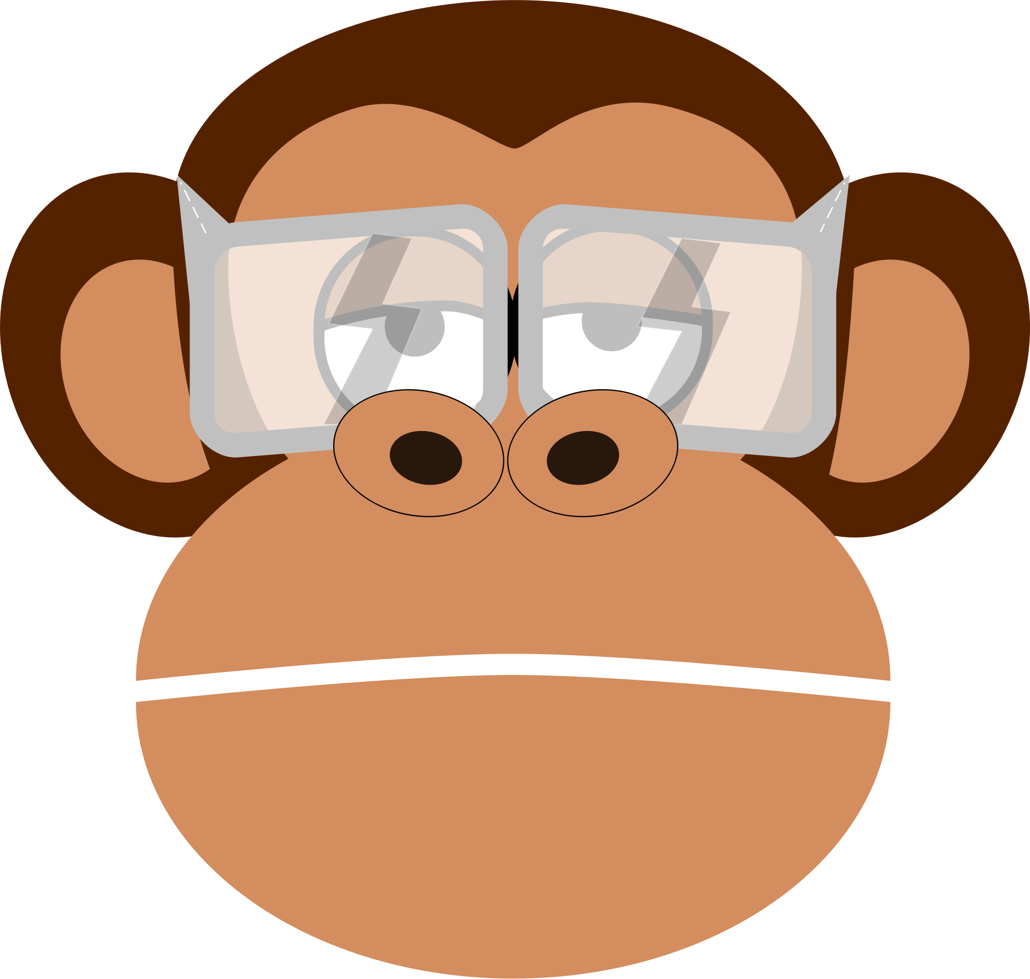 Eye Protection Clipart - Monkey With Safety Goggles (2016x1917)